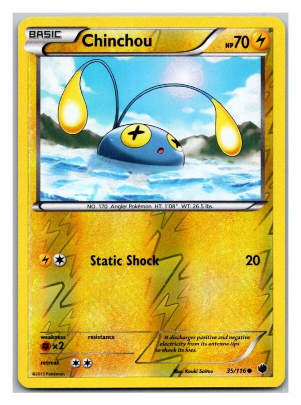 Chinchou 35/116 Plasma Freeze (Reverse Holo) (Exc Condition)