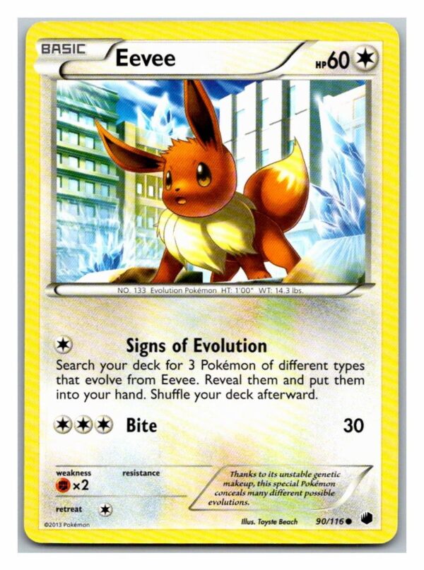 Eevee 90/116 Plasma Freeze (Common) (Exc Condition)