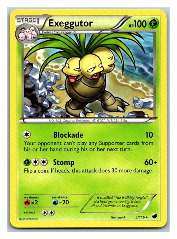 Exeggutor 5/116 Plasma Freeze (Rare) (Exc Condition)