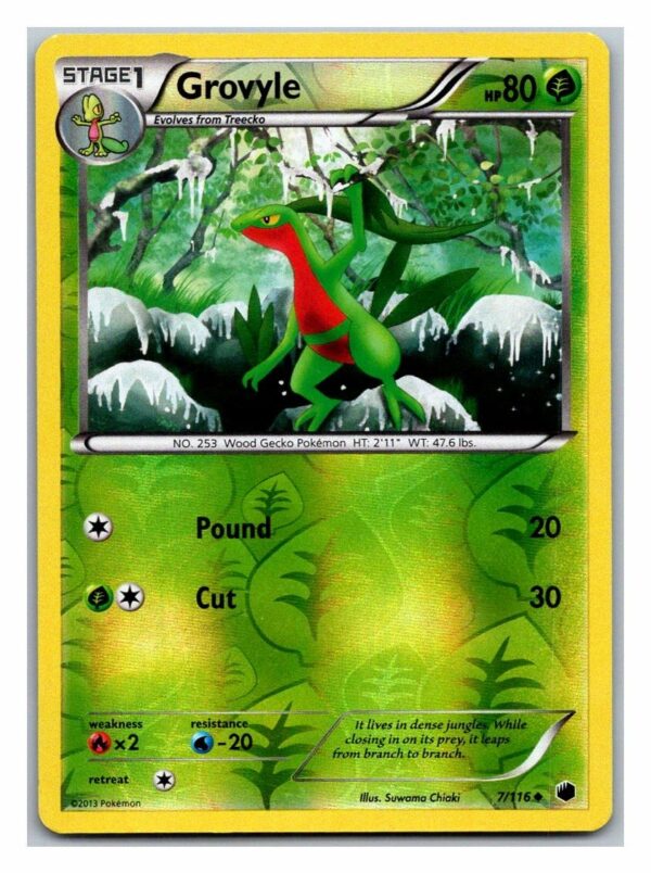 Grovyle 7/116 Plasma Freeze (Reverse Holo) (Exc Condition)