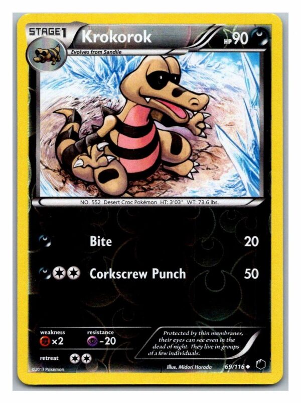 Krokorok 69/116 Plasma Freeze (Reverse Holo) (Exc Condition)