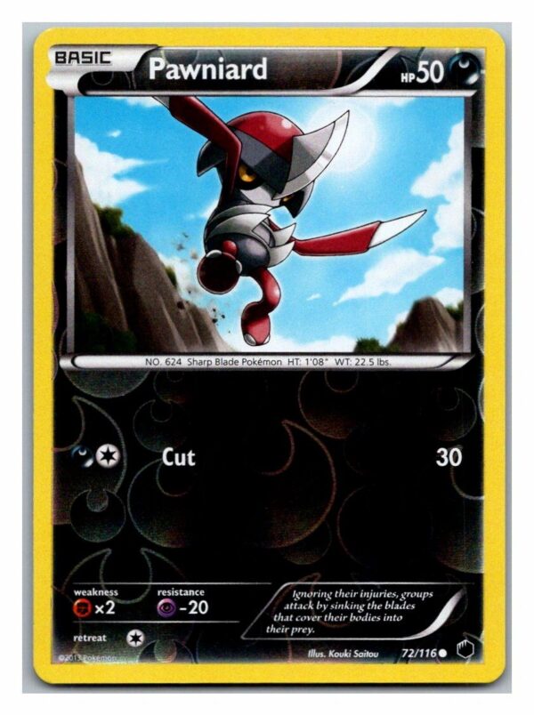 Pawniard 72/116 Plasma Freeze (Reverse Holo) (Exc Condition)
