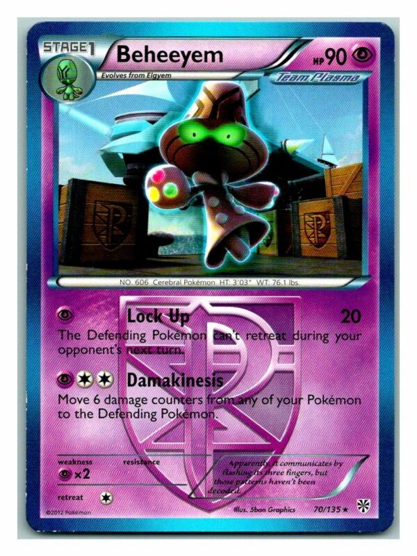 Beheeyem 70/135 Plasma Storm (Rare) (Exc Condition)