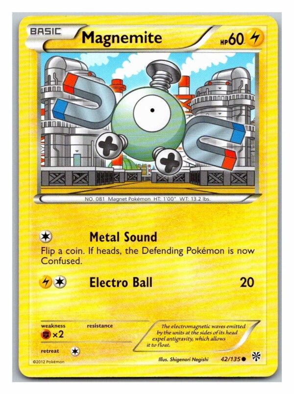 Magnemite 42/135 Plasma Storm (Common) (Exc Condition)