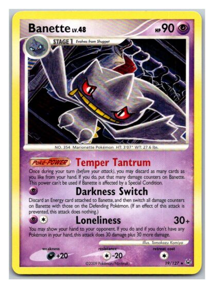 Banette 19/127 Platinum (Rare) (LP Condition)