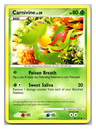 Carnivine 68/127 Platinum (Common) (Exc Condition)