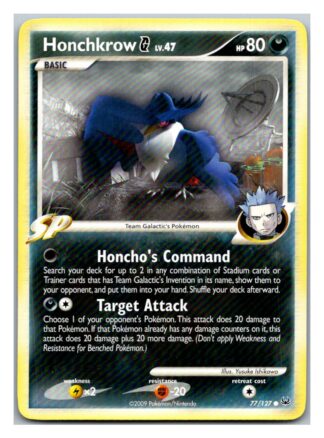 Honchkrow G 77/127 Platinum (Common) (Exc Condition)