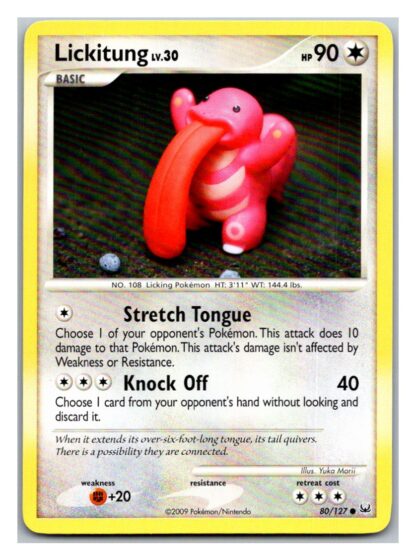 Lickitung 80/127 Platinum (Common) (LP Condition)