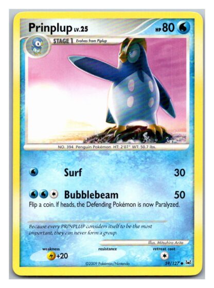 Prinplup 59/127 Platinum (Uncommon) (P Condition)