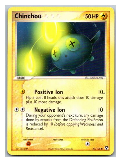 Chinchou 49/108 Power Keepers (Common) (P Condition)