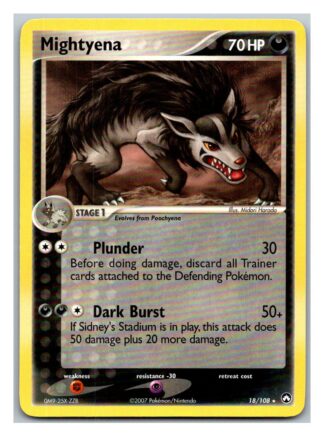 Mightyena 18/108 Power Keepers (Rare) (Exc Condition)
