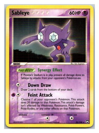 Sableye 22/108 Power Keepers (Rare) (Exc Condition)
