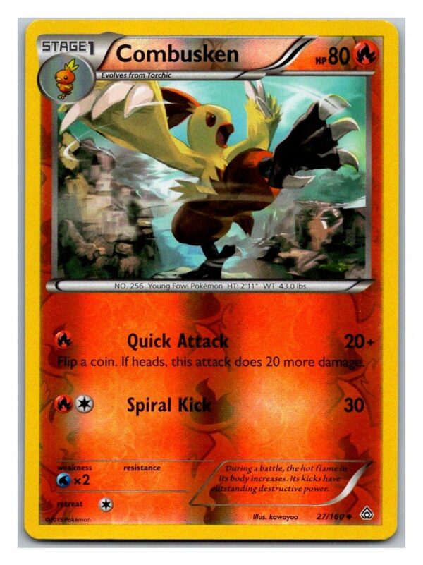 Combusken 27/160 Primal Clash (Reverse Holo) (Exc Condition)