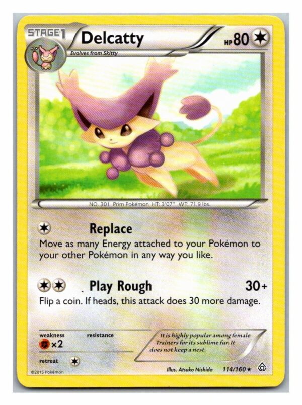 Delcatty 114/160 Primal Clash (Rare) (Exc Condition)