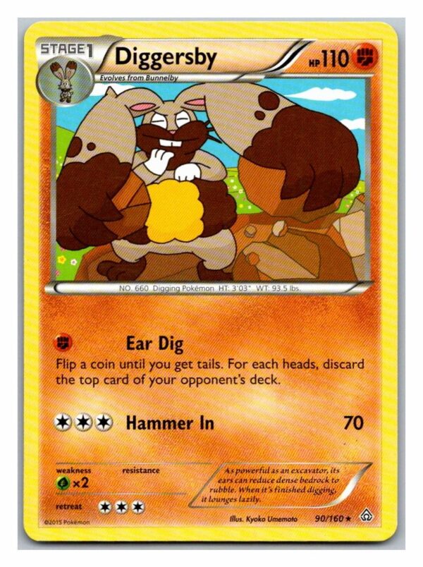 Diggersby 90/160 Primal Clash (Rare) (Exc Condition)