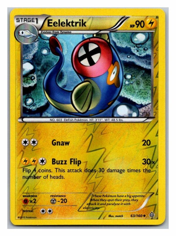 Eelektrik 63/160 Primal Clash (Reverse Holo) (Exc Condition)