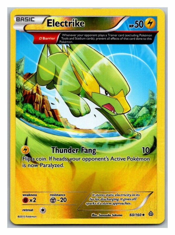 Electrike 60/160 Primal Clash (Reverse Holo) (Exc Condition)
