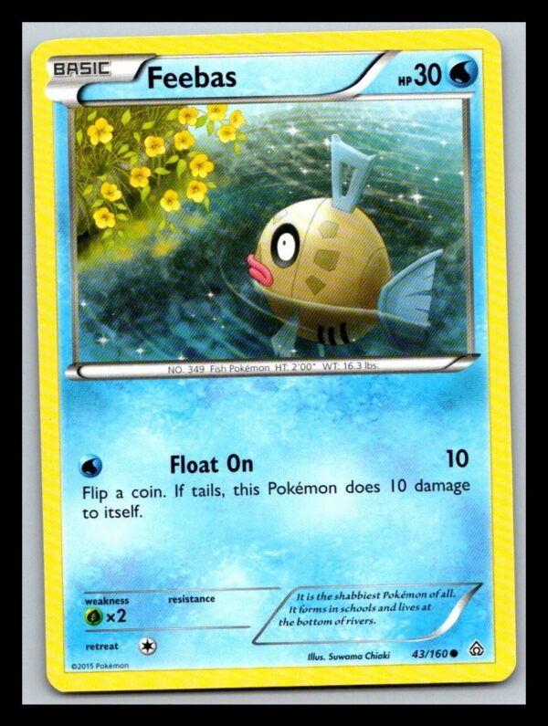 Feebas 43/160 Primal Clash (Common) (Exc Condition)