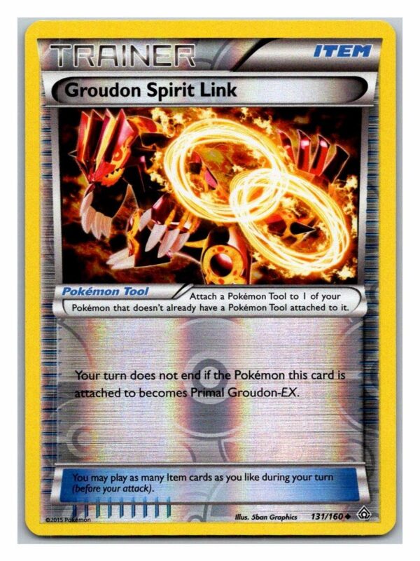 Groudon Spirit Link 131/160 Primal Clash (Reverse Holo) (Exc Condition)
