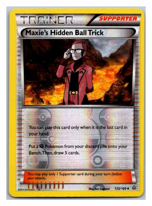 Maxie's Hidden Ball Trick 133/160 Primal Clash (Reverse Holo) (Exc Condition)