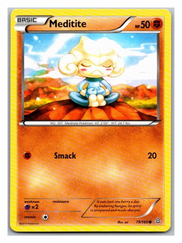 Meditite 79/160 Primal Clash (Common) (Exc Condition)