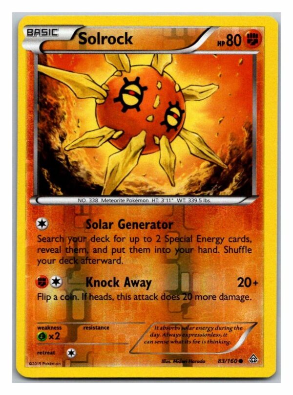 Solrock 83/160 Primal Clash (Reverse Holo) (Exc Condition)