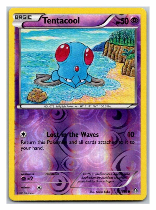 Tentacool 70/160 Primal Clash (Reverse Holo) (Exc Condition)