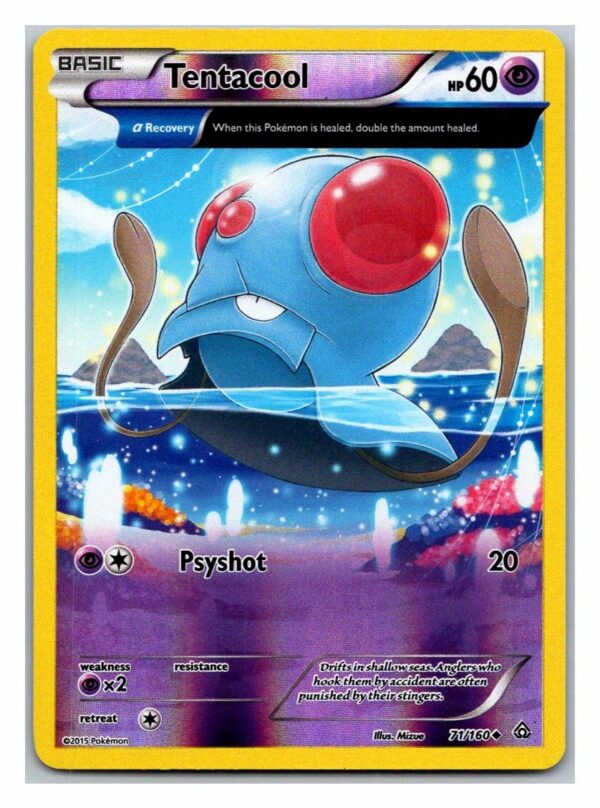 Tentacool 71/160 Primal Clash (Reverse Holo) (Exc Condition)