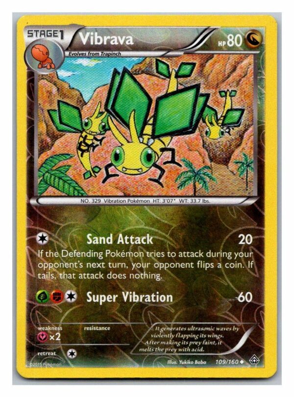 Vibrava 109/160 Primal Clash (Reverse Holo) (Exc Condition)