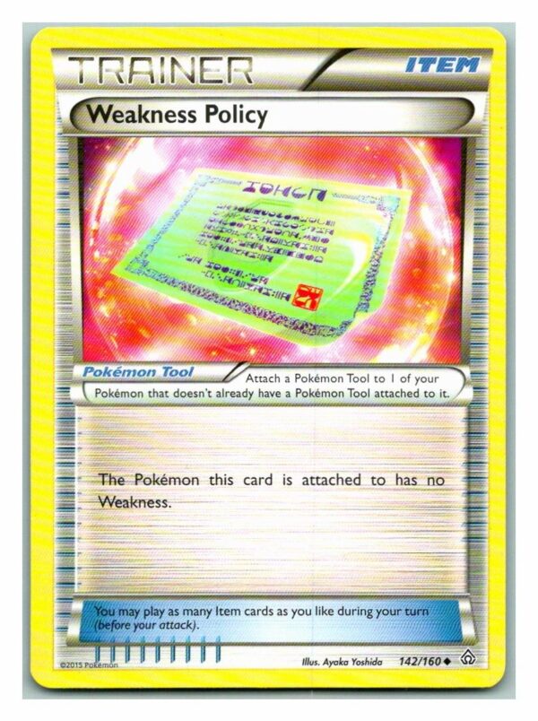 Weakness Policy 142/160 Primal Clash (Uncommon) (LP Condition)