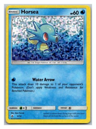 Horsea 3/12 McDonalds Promo (Confetti Holo) (Exc Condition)