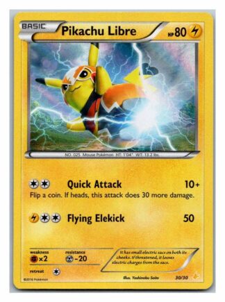 Pikachu Libre 30/30 Trainer Kit Promo (Holo) (Exc Condition)