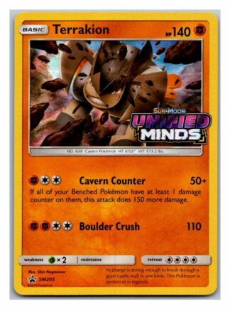 Terrakion SM205 Promo (Holo) (Exc Condition)