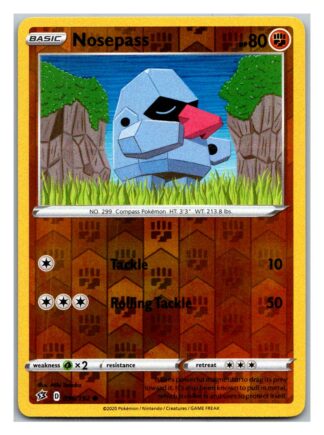 Nosepass 96/192 Rebel Clash (Reverse Holo) (Exc Condition)