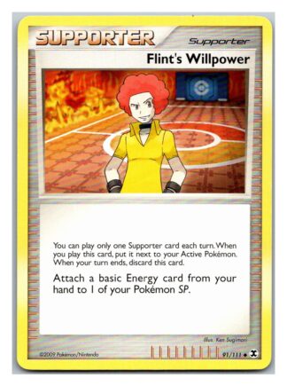 Flint's Willpower 91/111 Rising Rivals (Uncommon) (Exc Condition)