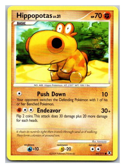 Hippopotas 64/111 Rising Rivals (Common) (P Condition)
