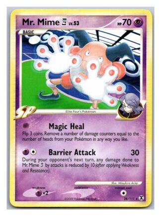 Mr. Mime 28/111 Rising Rivals (Rare) (Exc Condition)