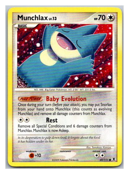 Munchlax 69/111 Rising Rivals (Common) (Exc Condition)