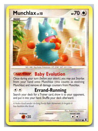 Munchlax 70/111 Rising Rivals (Common) (Exc Condition)