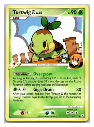 Turtwig 85/111 Rising Rivals (Common) (LP Condition)
