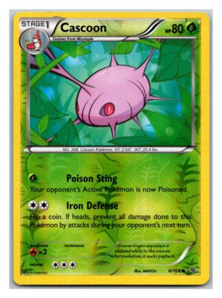 Cascoon 6/108 Roaring Skies (Reverse Holo) (Exc Condition)