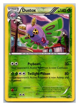 Dustox 7/108 Roaring Skies (Reverse Holo) (Exc Condition)