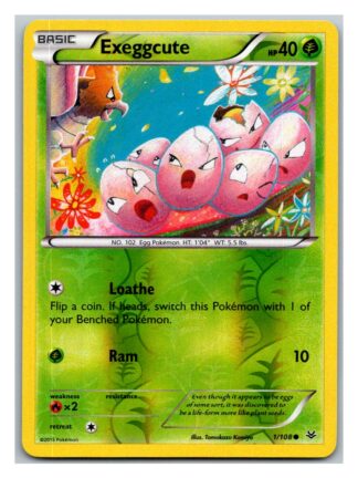 Exeggcute 1/108 Roaring Skies (Reverse Holo) (Exc Condition)
