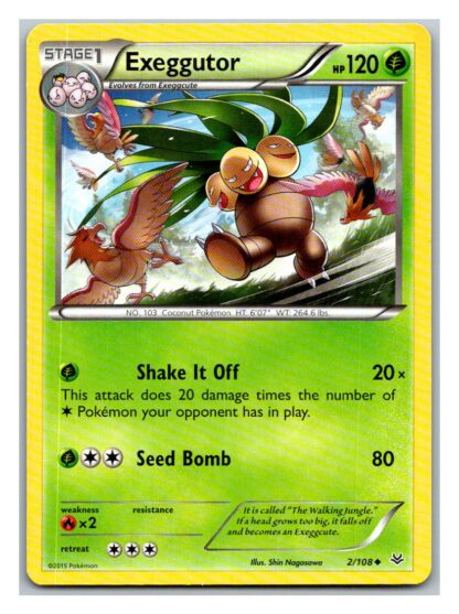 Exeggutor 2/108 Roaring Skies (Common) (Exc Condition)