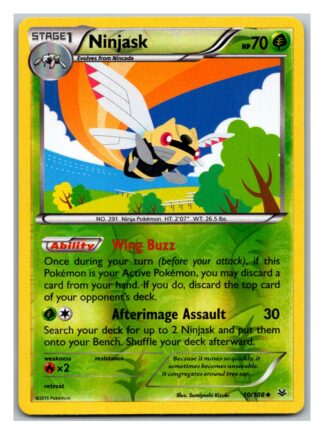 Ninjask 10/108 Roaring Skies (Reverse Holo) (Exc Condition)