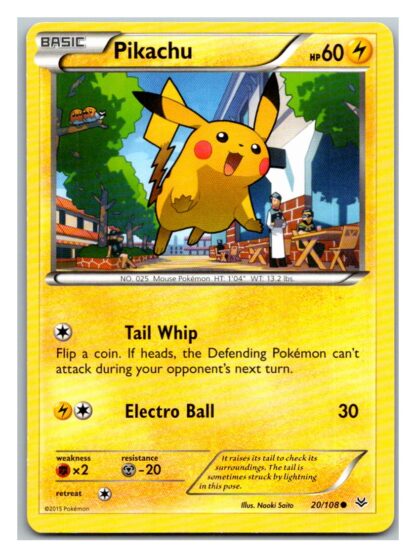 Pikachu 20/108 Roaring Skies (Common) (LP Condition)