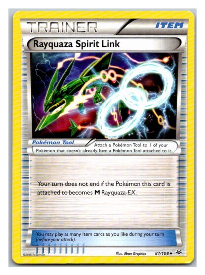 Rayquaza Spirit Link 87/108 Roaring Skies (LP Condition) (Common)