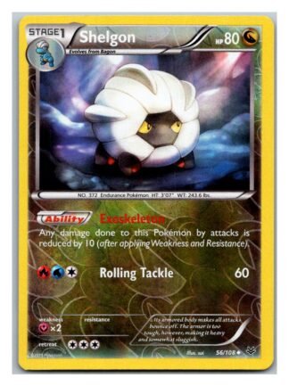 Shelgon 56/108 Roaring Skies (Reverse Holo) (Exc Condition)