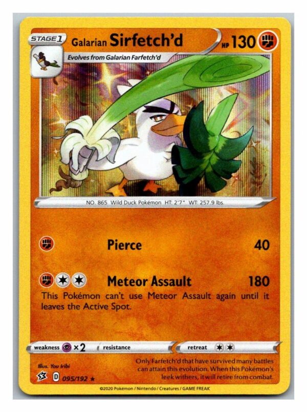 Galarian Sirfetch'd 095/192 Rebel Clash (Holo) (Exc Condition)