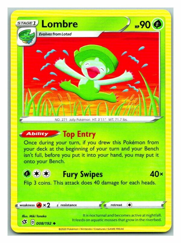 Lombre 8/192 Rebel Clash (Uncommon) (Exc Condition)